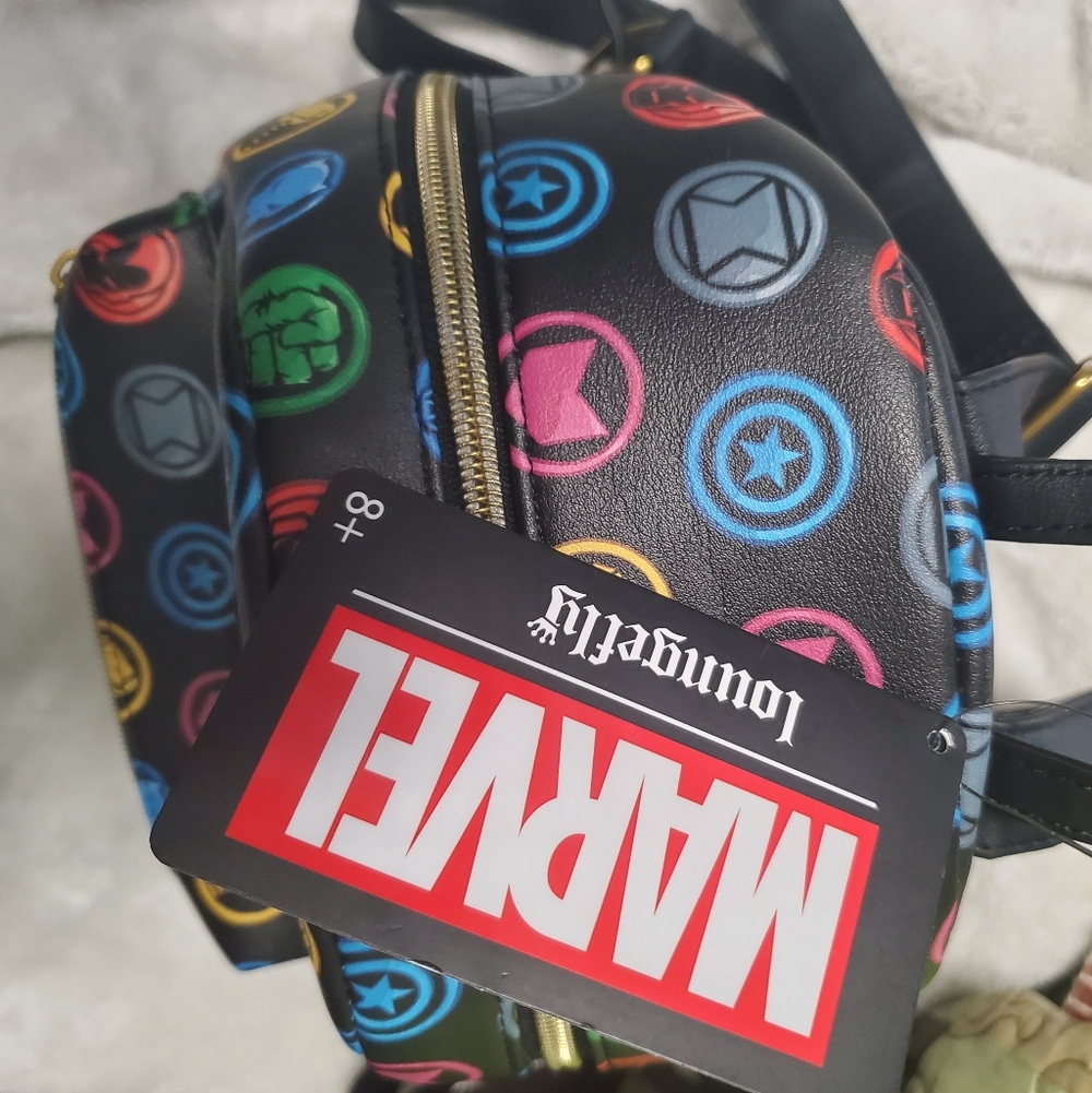Loungefly Marvel Chibi Avengers Mini Backpack - Picture 8 of 12